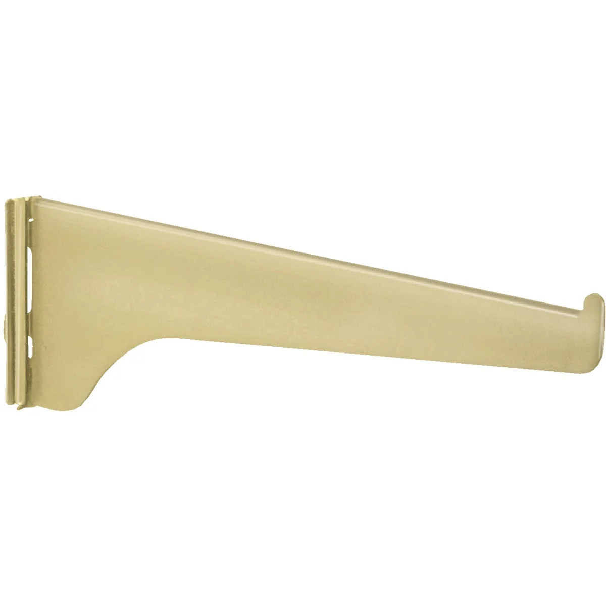 Traditional Knape Vogt 180 Series 10 In. Brass Steel Regular-Duty Single-Slot Shelf Bracket Effective