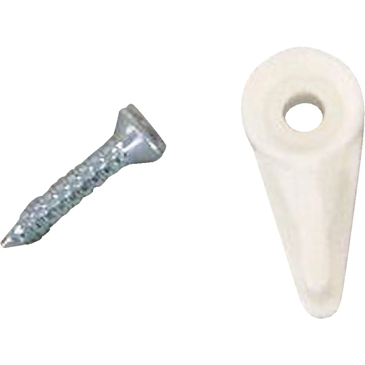 Responsible United States Hardware 5 32 In. x 15 16 In. White Storm Screen Clip 8 Count Outstanding