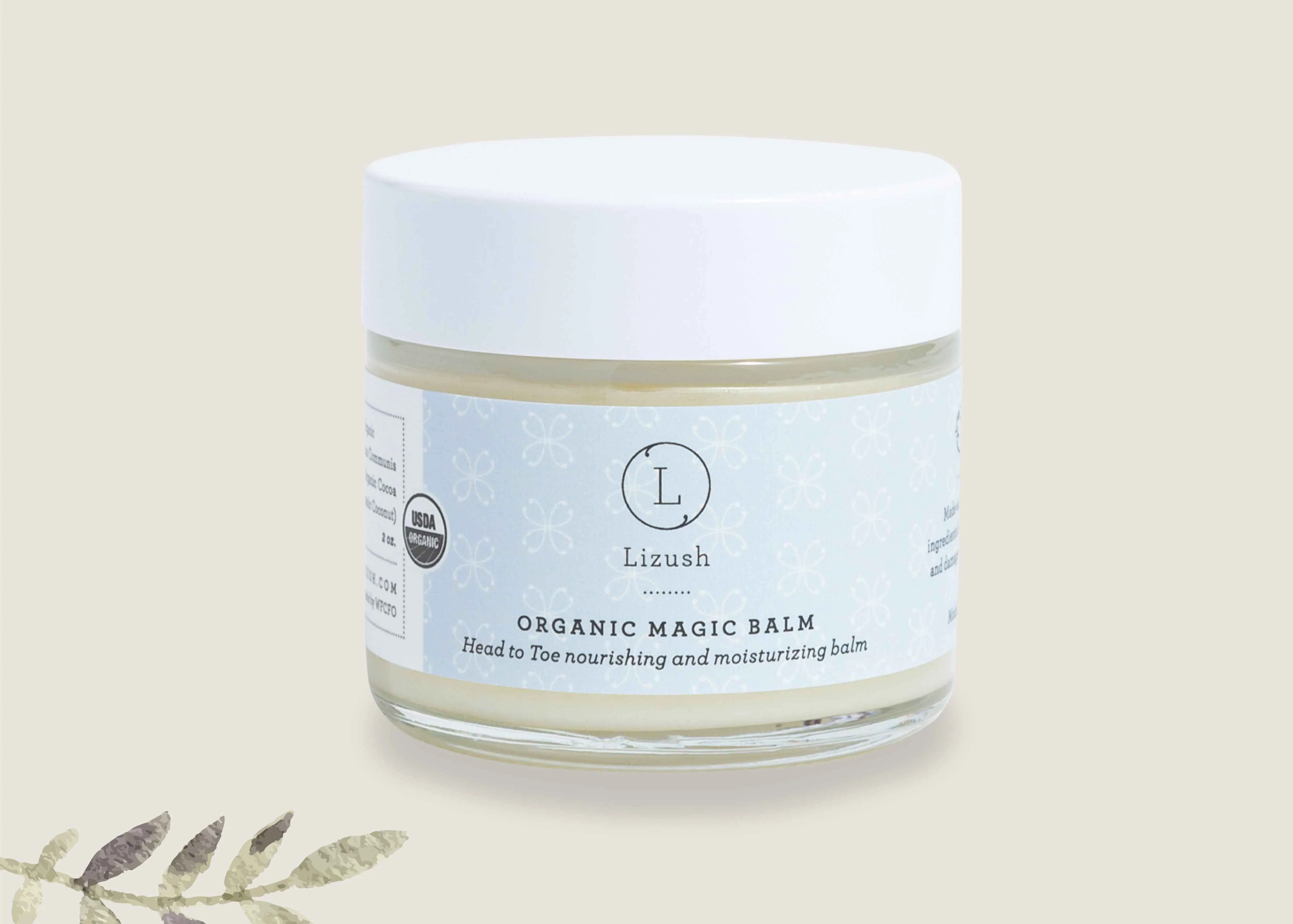 Exclusive USDA Organic Balm – Head-to-Toe Moisturizer Breathable