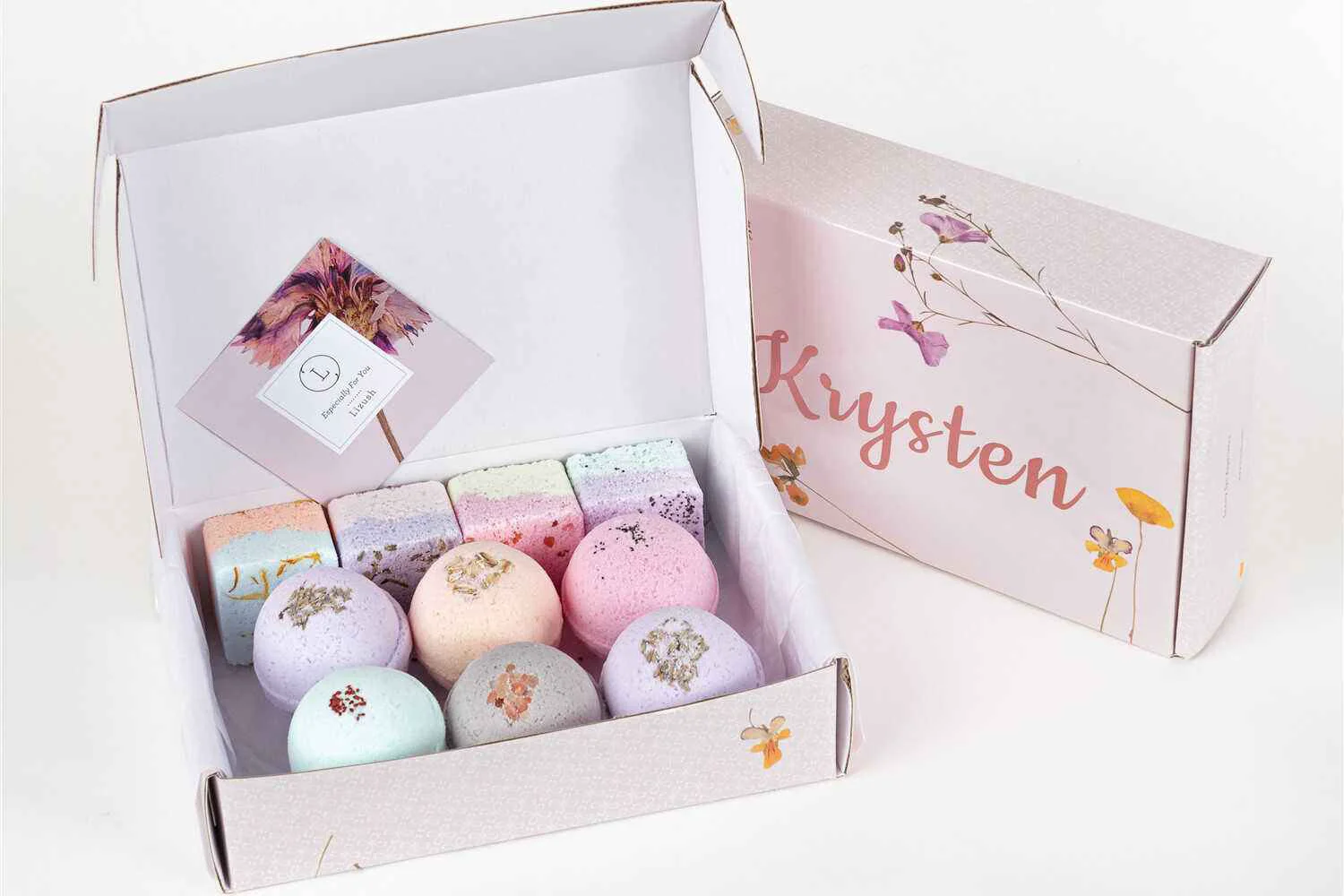 Premium Material Natural Bath Bomb Shower Steamer Gift Set Elegant