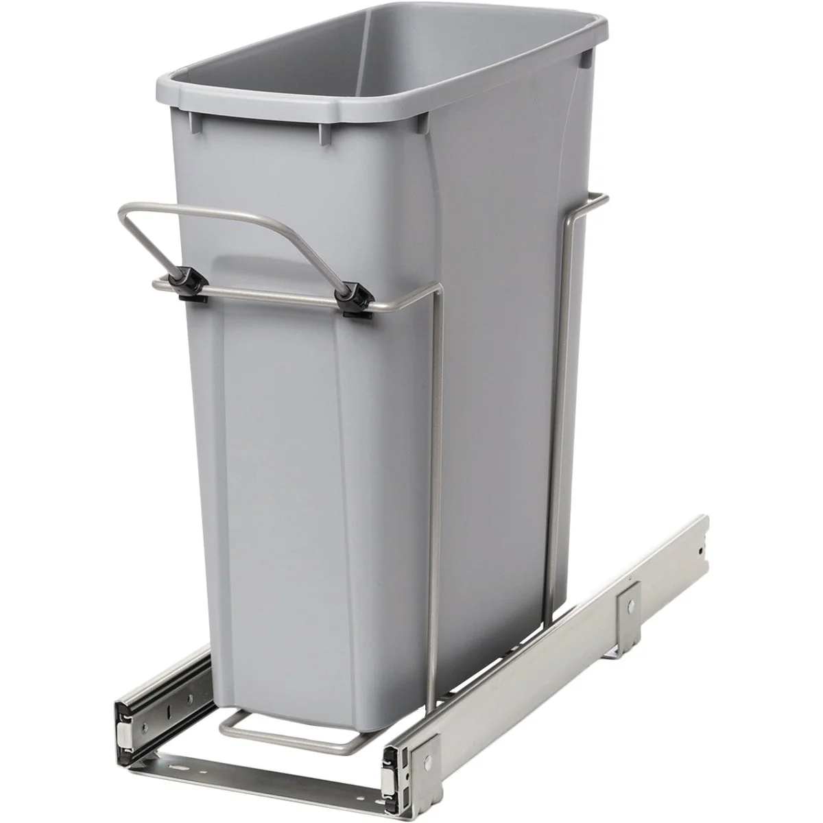 Soft Knape Vogt Solutions 20 Qt. In-Cabinet Single Pull-Out Trash Can Secure