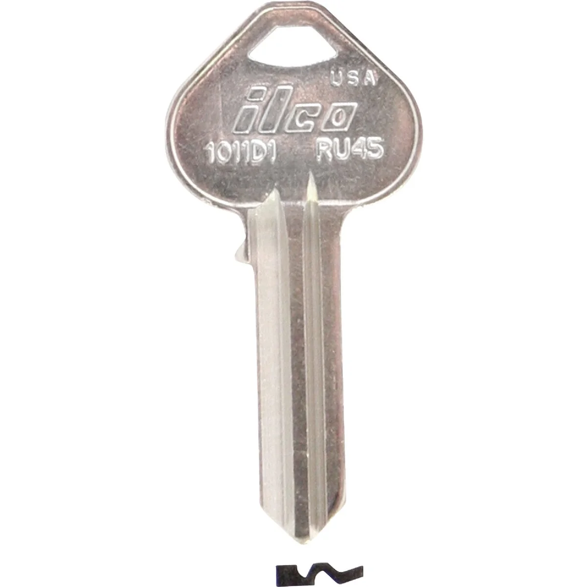 Minimalist ILCO Russwin Nickel Plated File Cabinet Key RU45 10-Pack Artisan