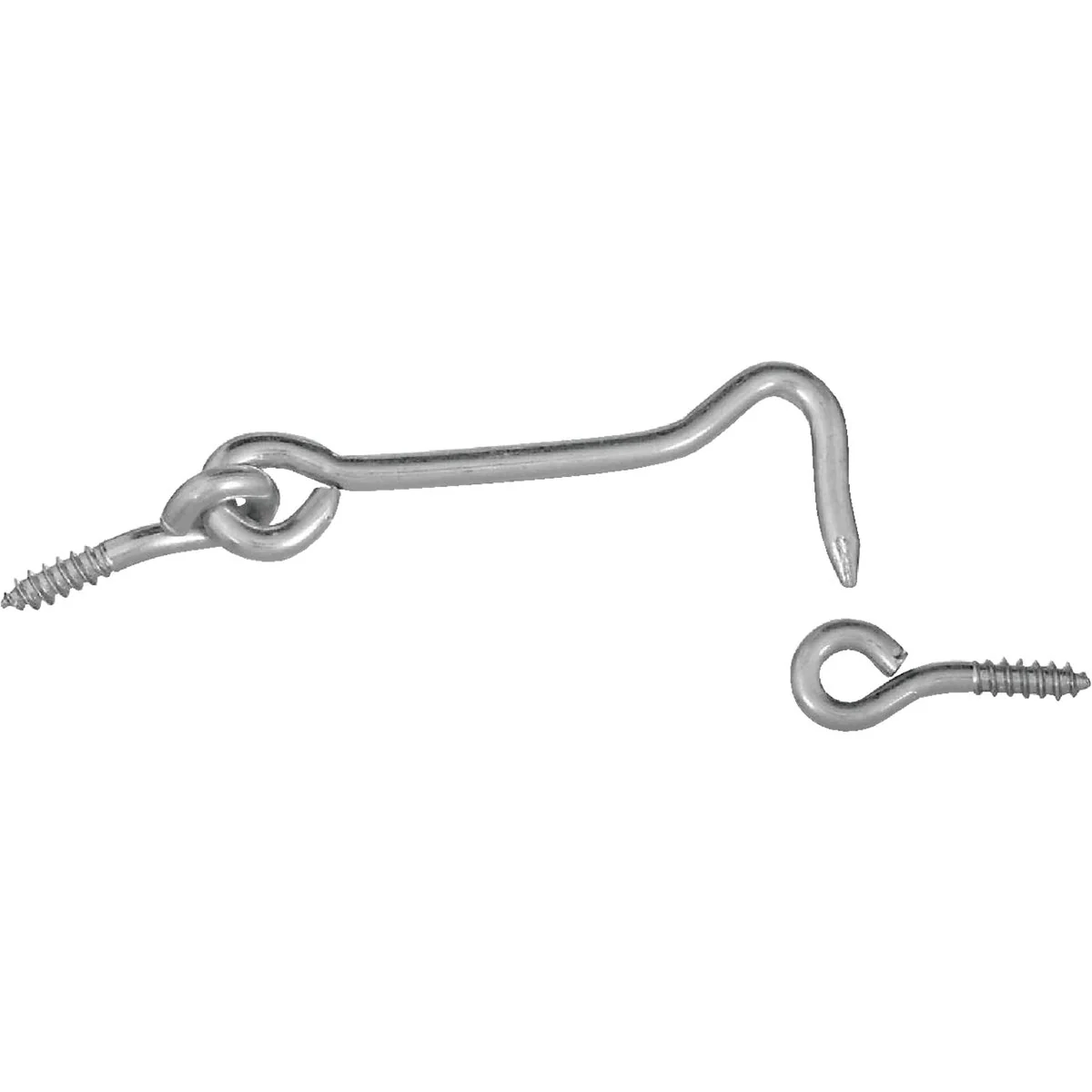 Flexible National 3 In. Steel Hook Eye Bolt 2 Ct. Powerful
