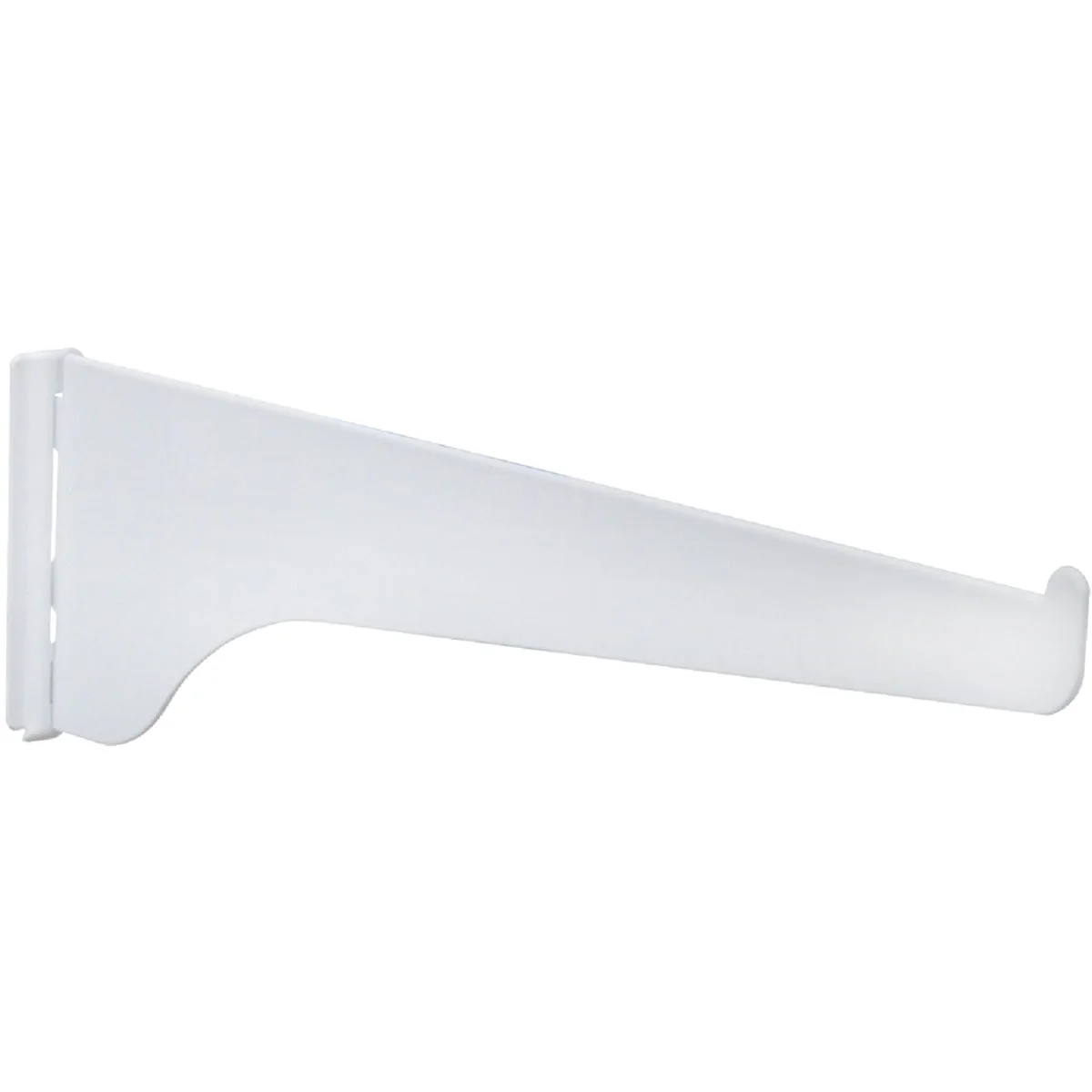 Trendy Knape Vogt 180 Series 6 In. White Steel Regular-Duty Single-Slot Shelf Bracket Recyclable