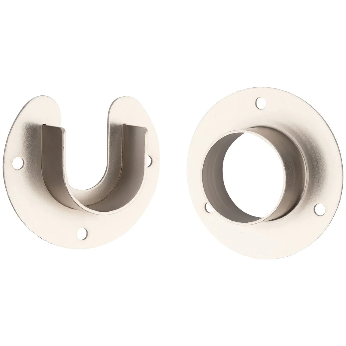 Certified Stanley Home Designs 1-5 16 In. Zinc Closet Rod Socket Satin Nickel 2-Pack Sustainable