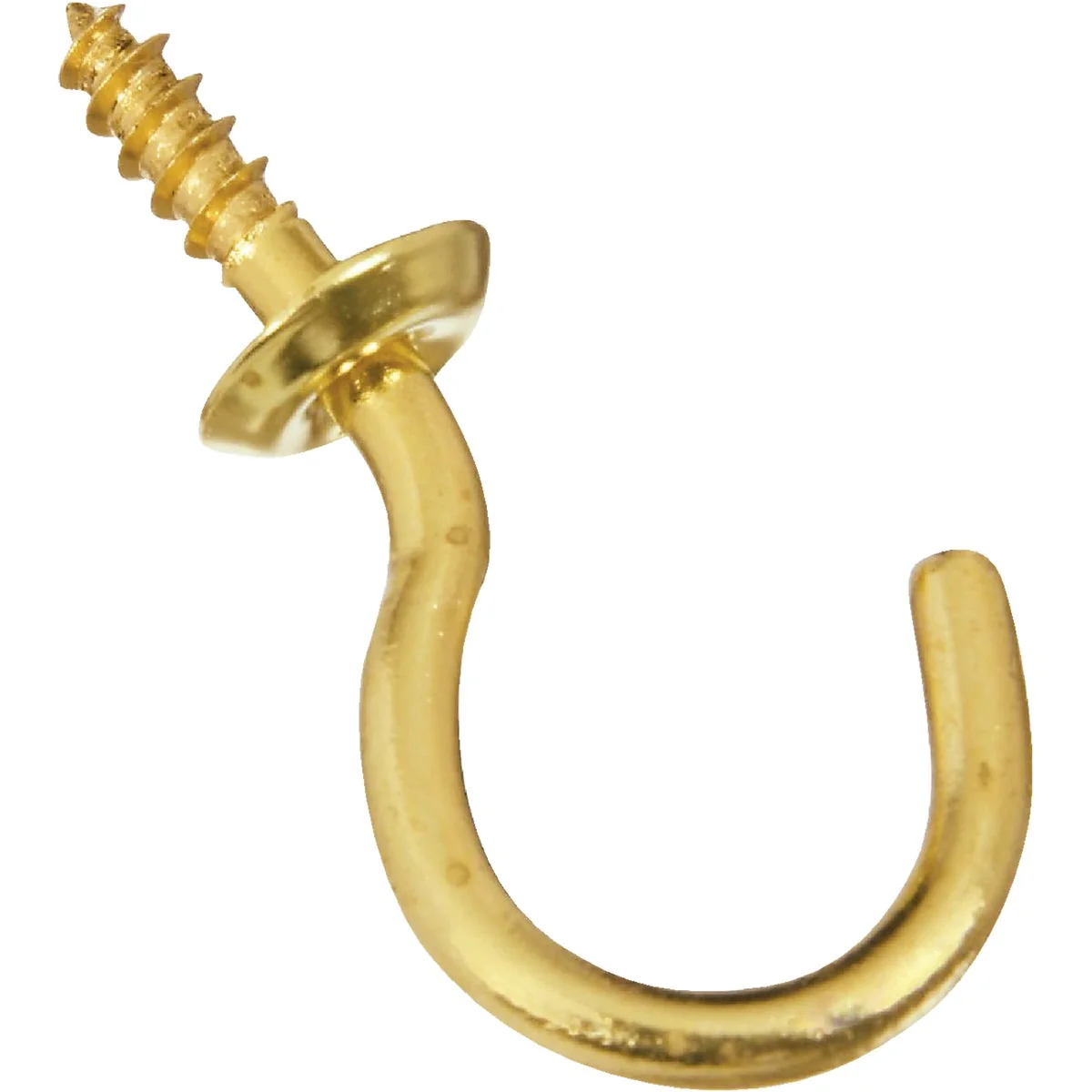 Genuine National V2021 1 In. Solid Brass Series Cup Hook 4 Count Environmentally Friendly