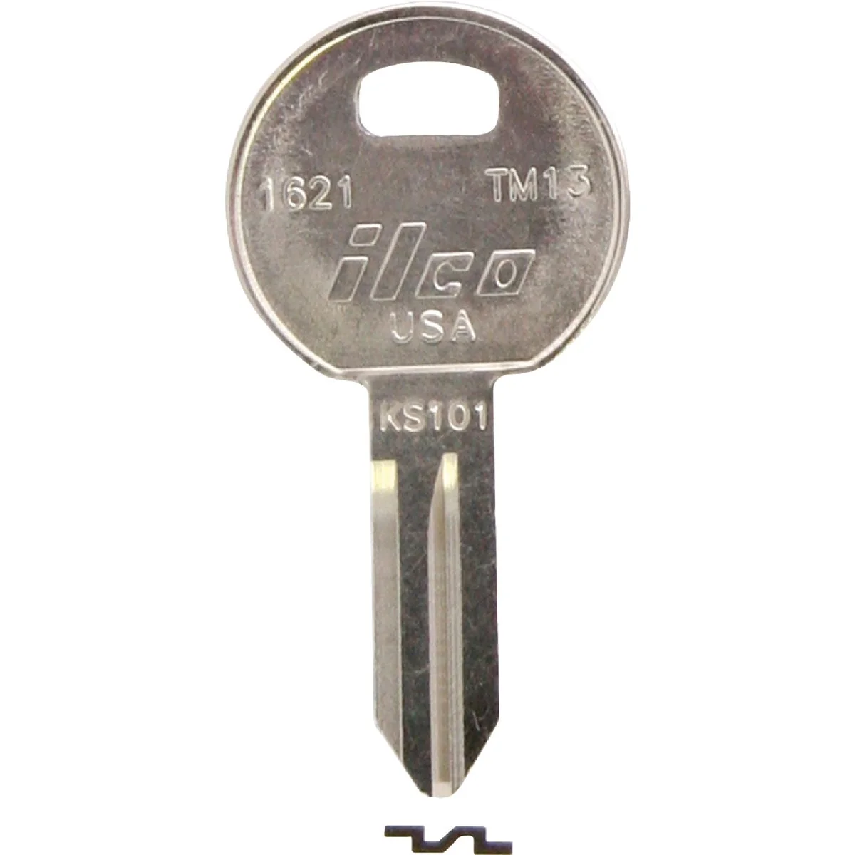 Fine ILCO Trimark Nickel Plated Toolbox Key TM13 10-Pack Excellent