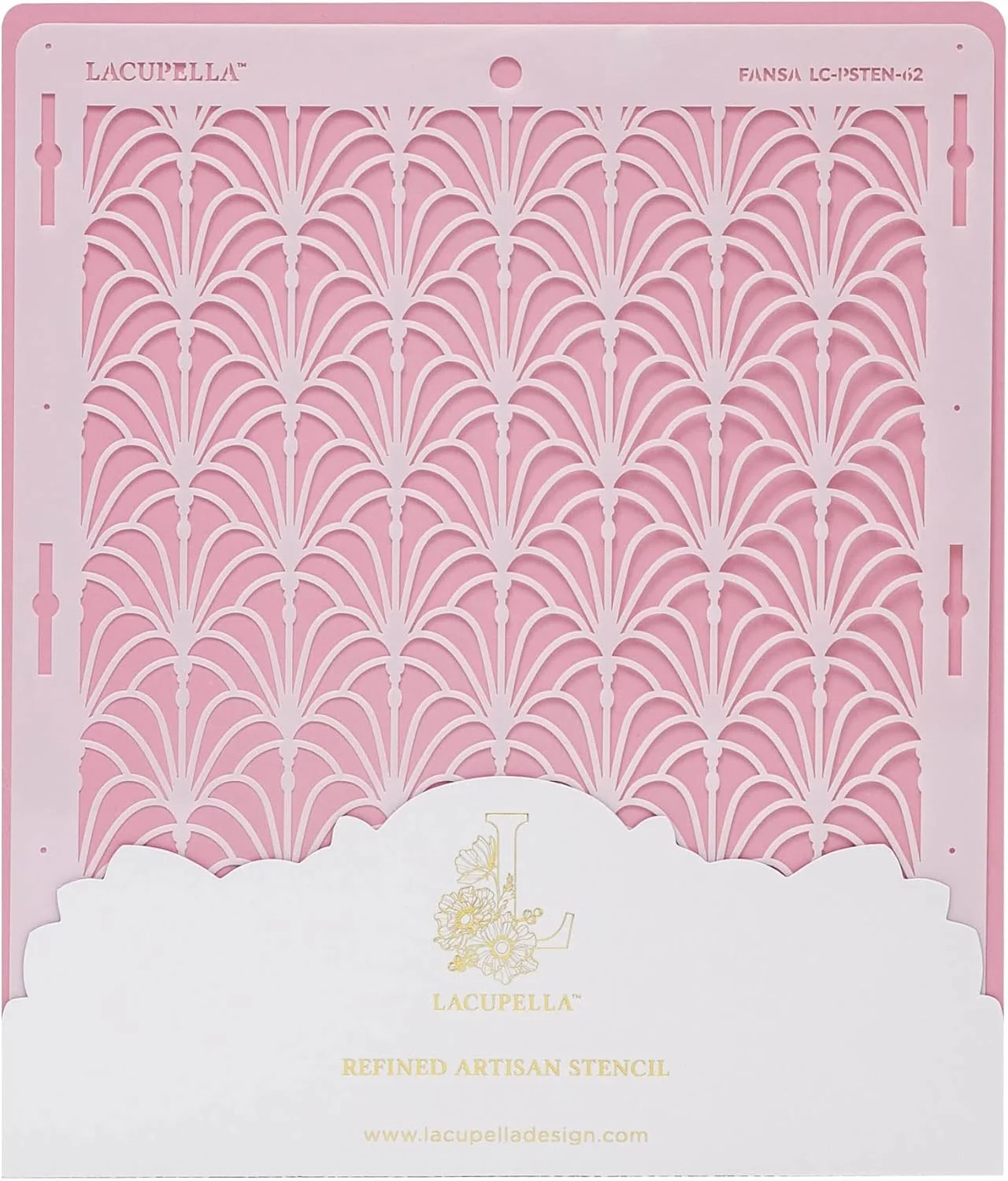 Traditional Large Cake Decorating Stencil Fansa Fan Art Deco Pattern Responsible
