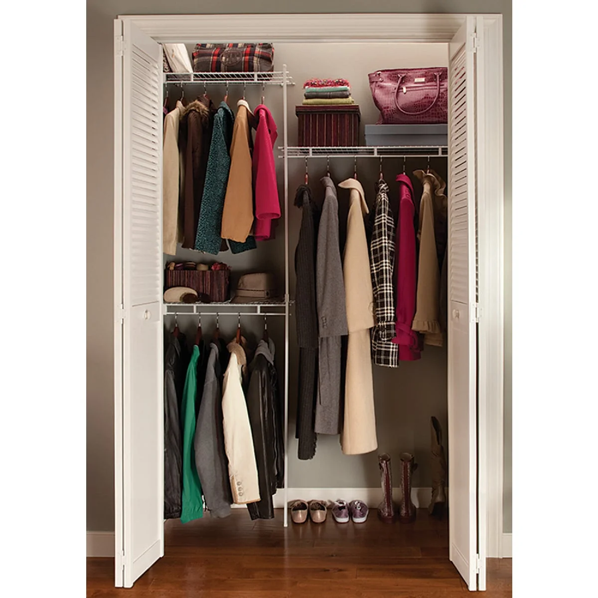 Trendy ClosetMaid 5 Ft. Shelf Rod Closet System Easy-to-Use