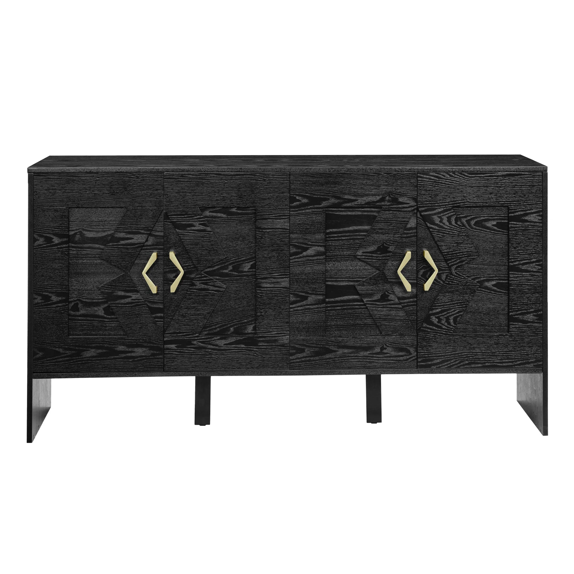 Detailed 60 Mid Century Modern Sideboard Buffet Cabinet with Storage High-Performance