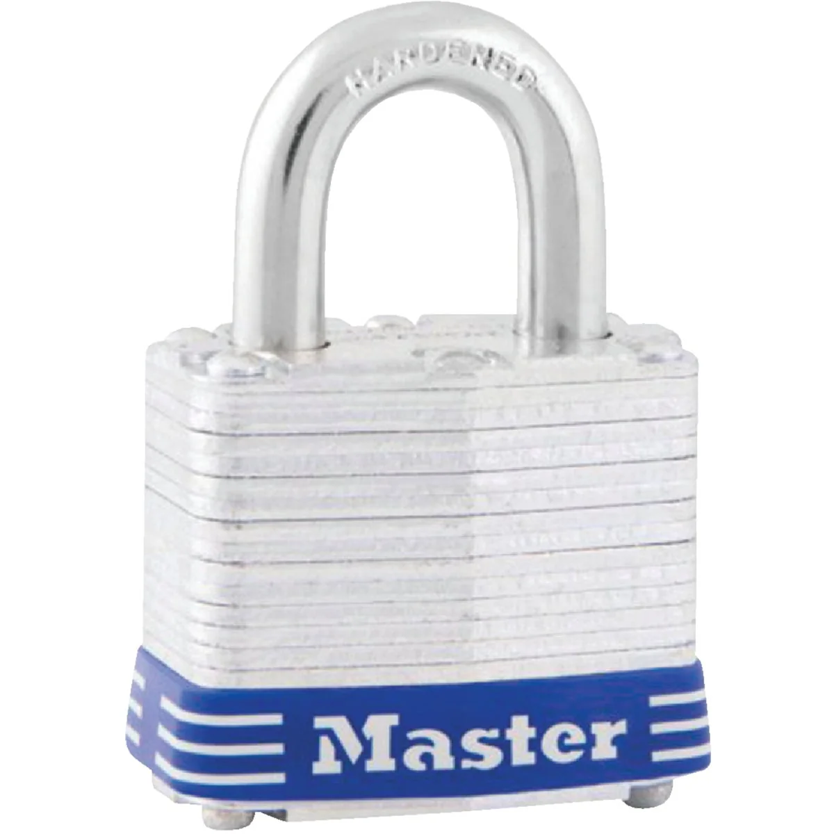 Convenient Master Lock 1-1 8 In. W. Steel Pin Tumbler Keyed Different Padlock Excellent