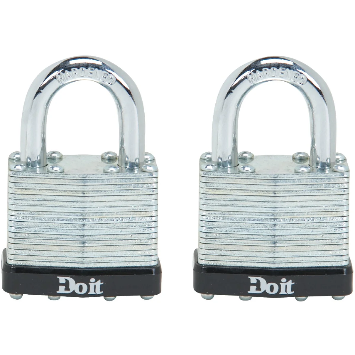 Artisan Do it 1-1 2 In. W. Laminated Steel Padlock 2-Pack Pure