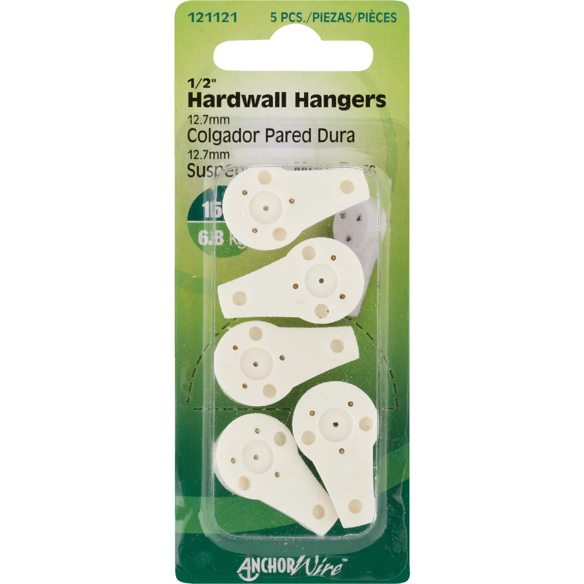 Artisan Hillman Anchor Wire 15 Lb. Capacity Hardwall Hanger 5 Count High-Quality