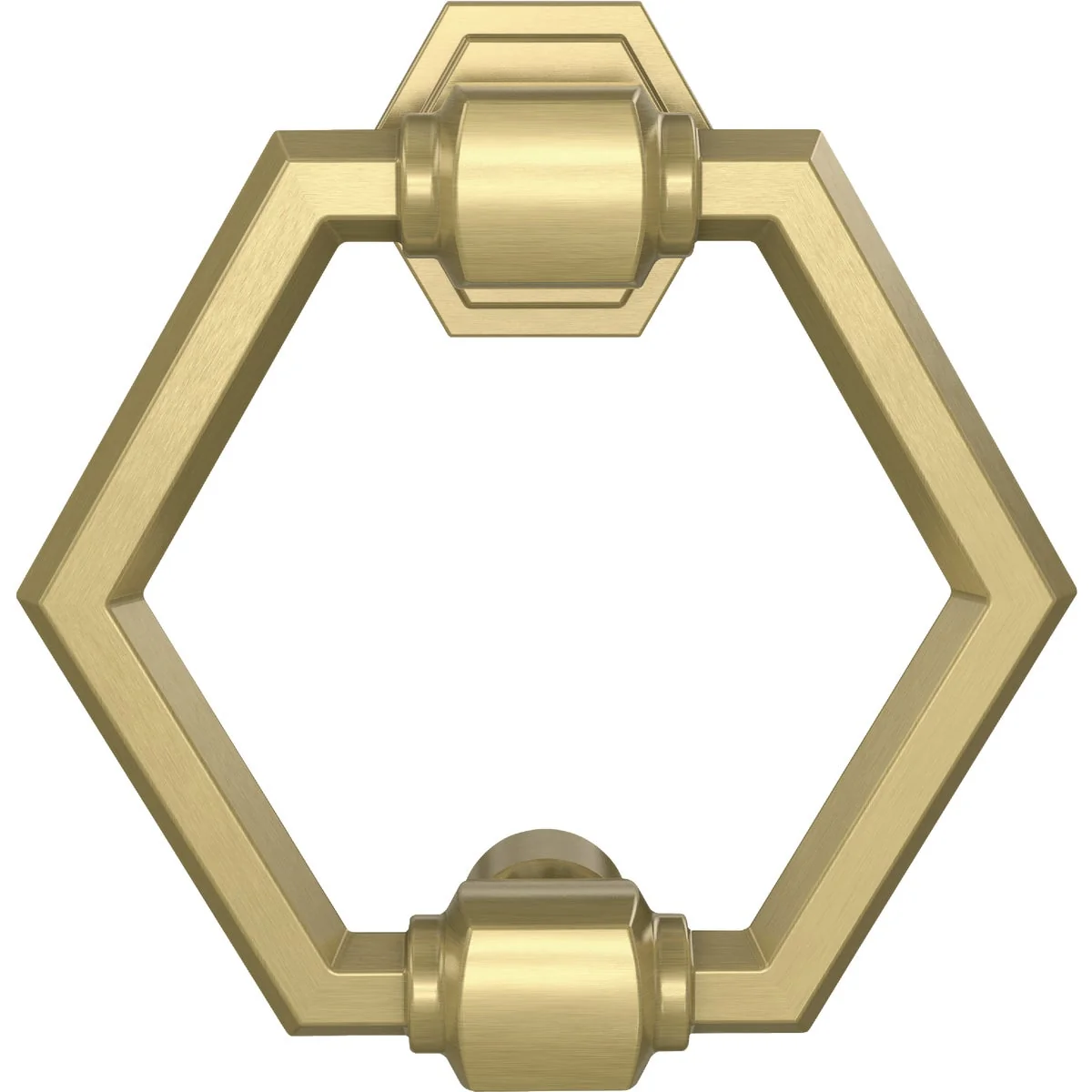 Superior National Hardware 4 In. Brushed Gold Powell Door Knocker Selected