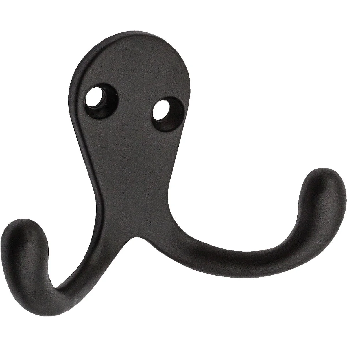 Optimized National Oil Rub Bronze Double Cloth Wardrobe Hook 2 per Card Official