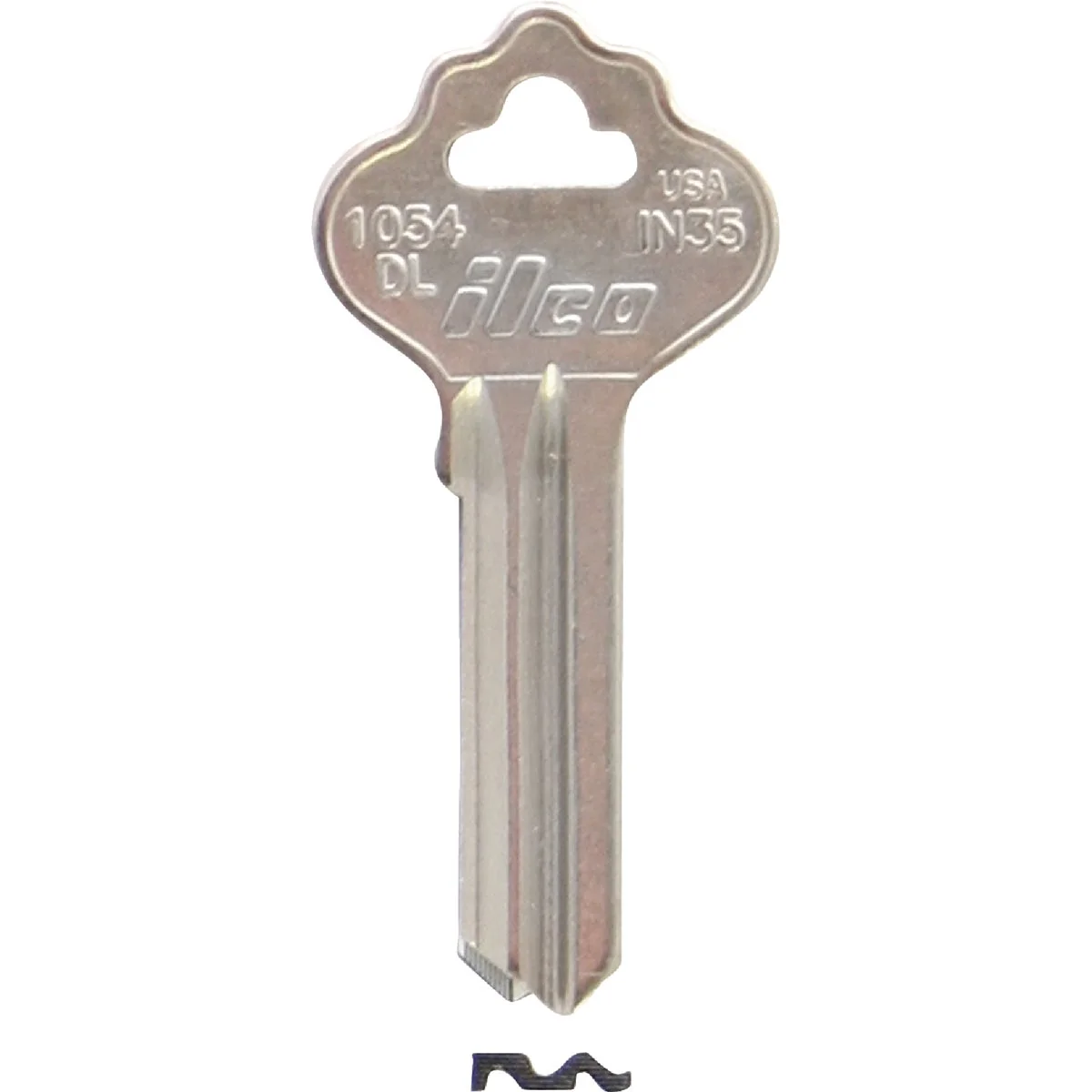 Premium ILCO Nickel Plated File Cabinet Key IN35 10-Pack Flexible