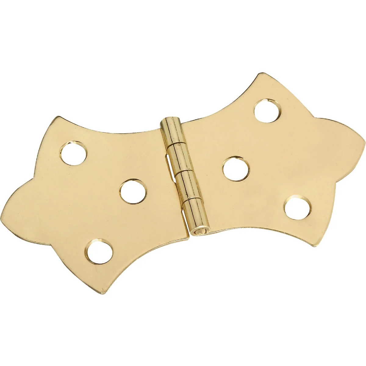 Elegant National 1-11 16 In. x 3-1 16 In. Miniature Brass Decorative Hinge 2-Pack Trendy