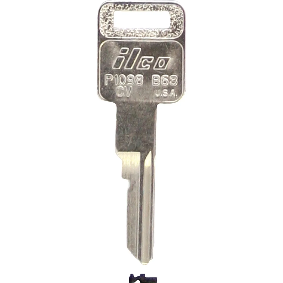Genuine ILCO GM Nickel Plated Automotive Key B63 10-Pack Sophisticated