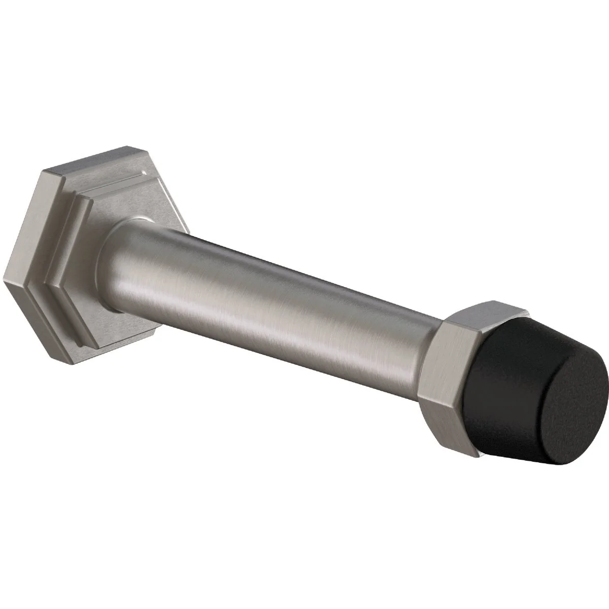 Effective National Hardware 3 In. Satin Nickel Powell Door Stop First-Class