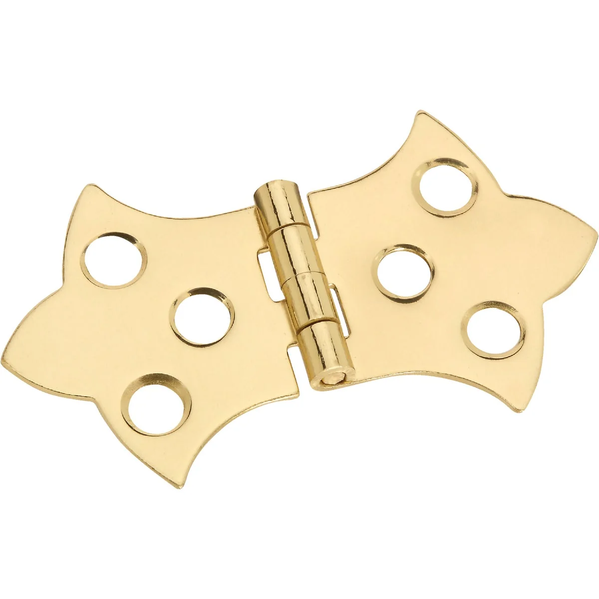 Exceptional National 1-5 16 In. x 2-1 4 In. Miniature Brass Decorative Hinge 2-Pack First-Class
