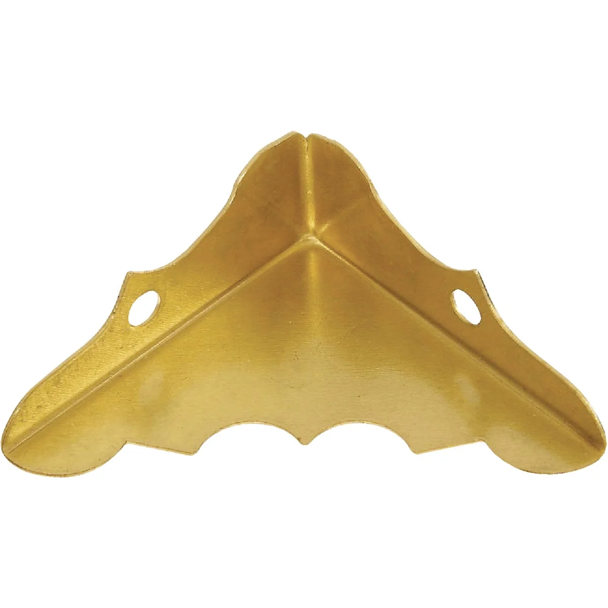Certified National Catalog V1854 9 16 In. x 1-1 4 In. Brass Decorative Corner Protector 4-Count Exclusive