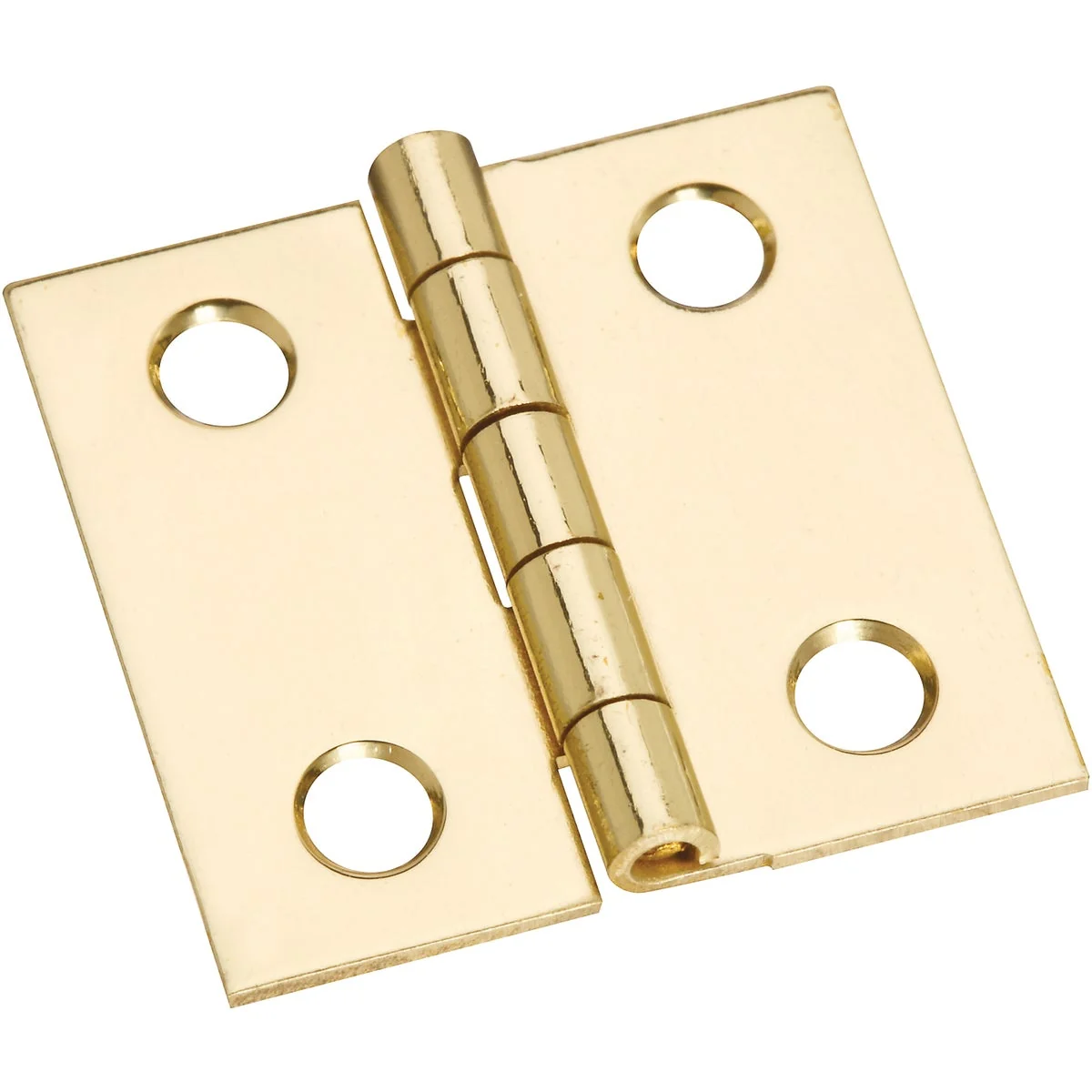 Premium Material National 1 In. x 1 In. Brass Medium Decorative Hinge 4-Pack High-Performance