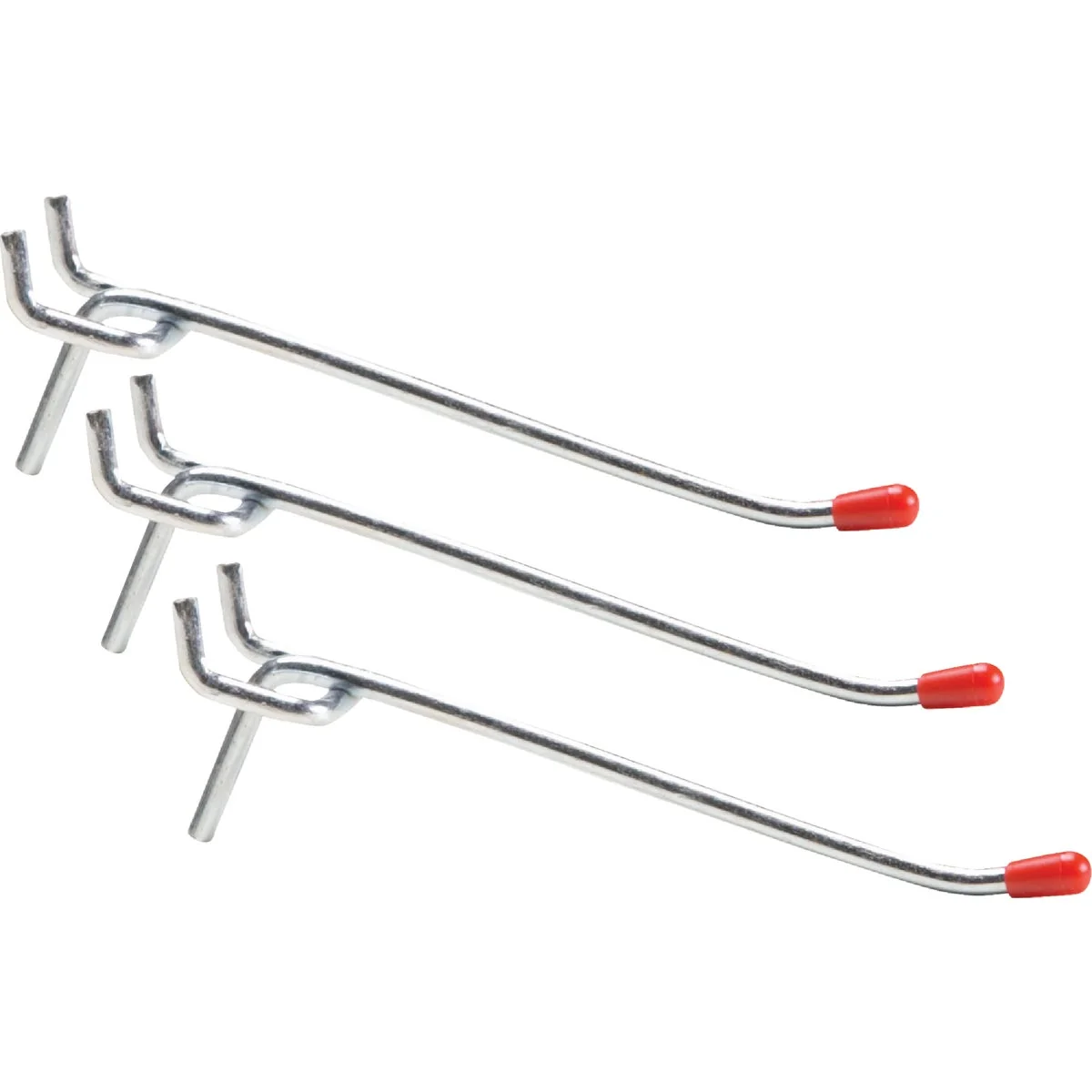Clean 4 In. Light Duty Safety Tip Straight Pegboard Hook 3-Count Healthy