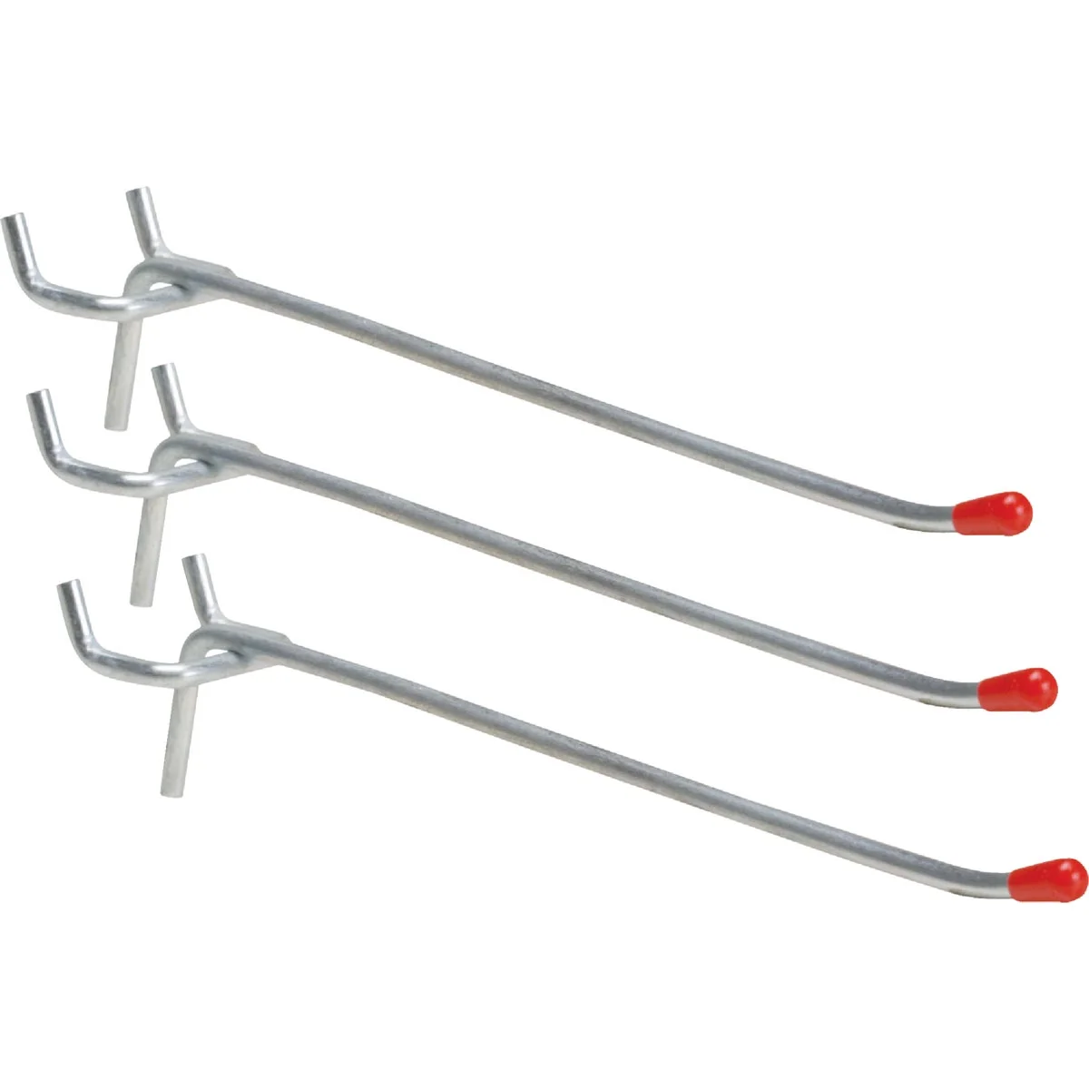 Pure 6 In. Light Duty Safety Tip Straight Pegboard Hook 3-Count Fine Crafted