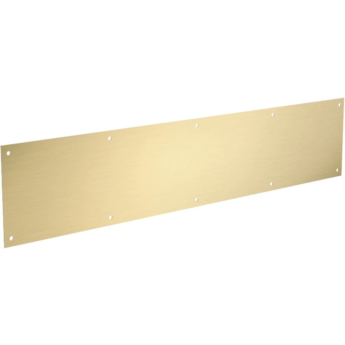 Certified National Hardware 6 In. x 30 In. Brushed Gold Kickplate Modern