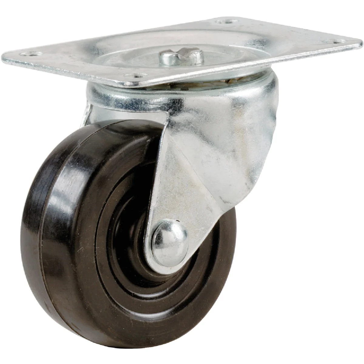 Original Design Shepherd 2 In. General-Duty Soft Rubber Swivel Plate Caster Healthy