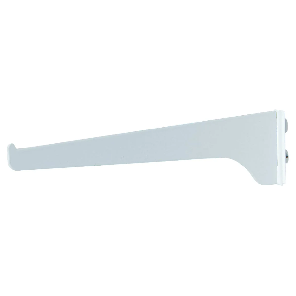 Smart Knape Vogt 180 Series 10 In. White Steel Regular-Duty Single-Slot Shelf Bracket Recyclable