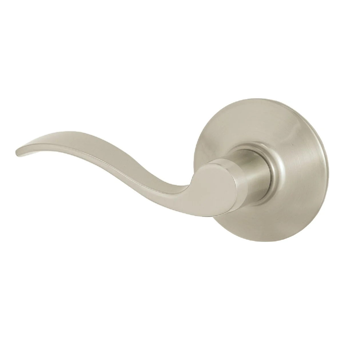 High-Quality Schlage Satin Nickel Accent Passage Door Lever Refined