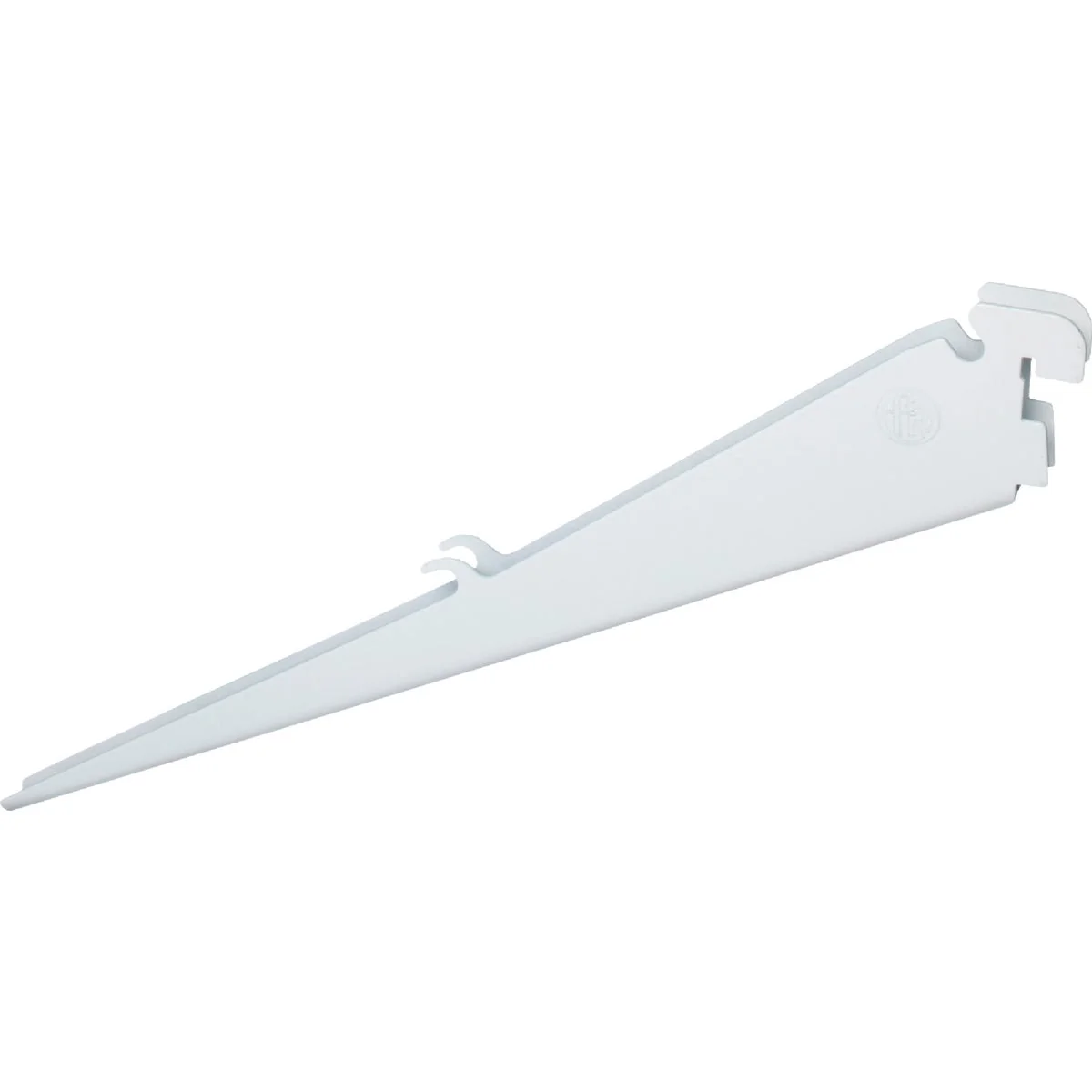 Crafted domRail 12 In. White Profile Angled Bracket Solid