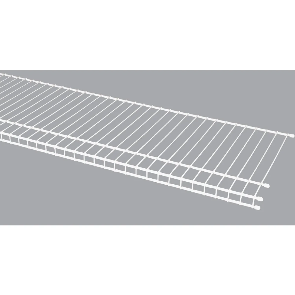 Safe ClosetMaid SuperSlide 12 Ft. W. x 12 In. D. Ventilated Closet Shelf White Artisan