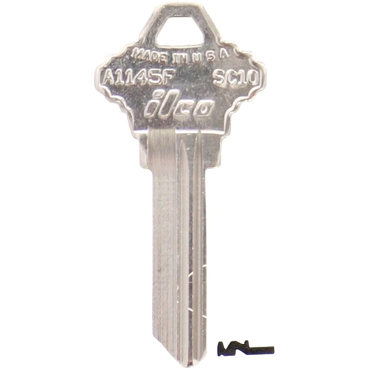 Minimalist ILCO Schlage Nickel Plated House Key SC10 10-Pack Pure