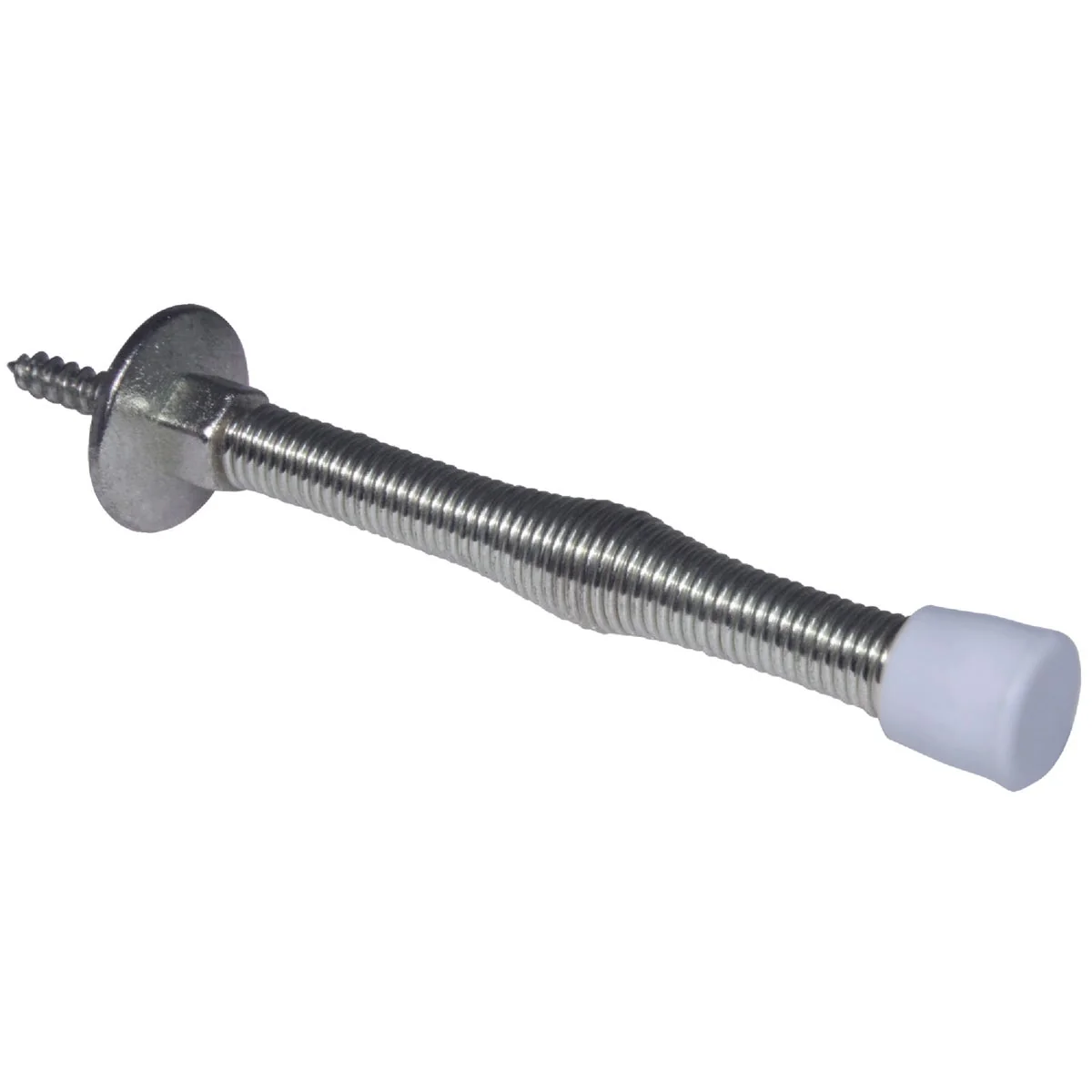 Enhanced Ultra Hardware 3 In. Polished Chrome Plastic Tip Spring Door Stop User-Friendly