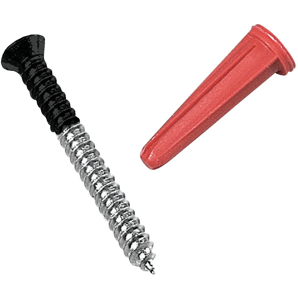 Excellent Knape Vogt 1-1 2 In. Black Standards Screw Anchor Set 6-Count Outstanding