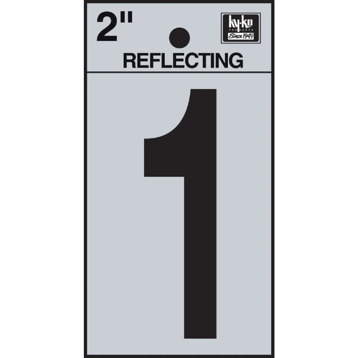 Smart Hy-Ko Vinyl 2 In. Reflective Adhesive Number One Safe