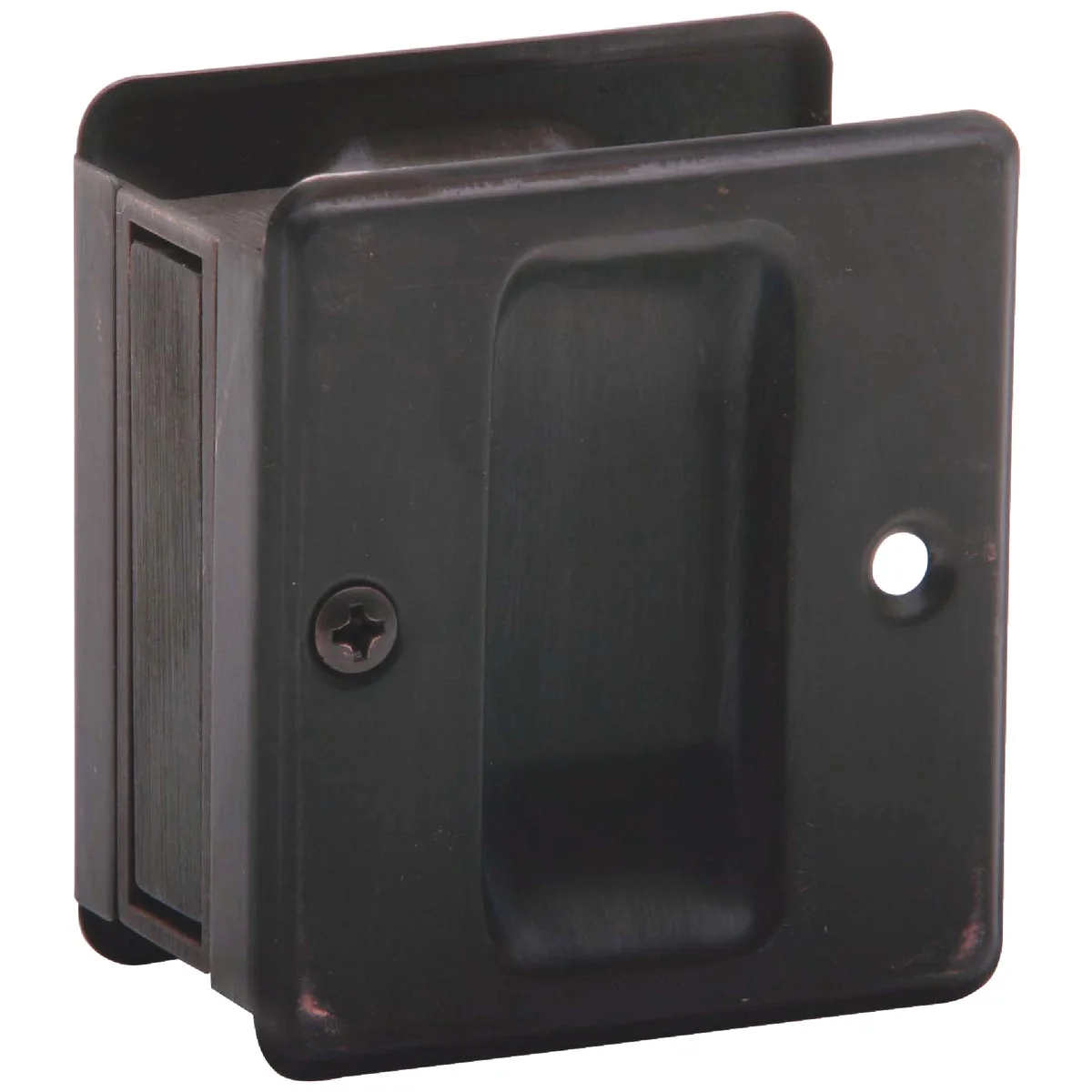Responsible Schlage Passage Aged Bronze Pocket Door Pull Trendy