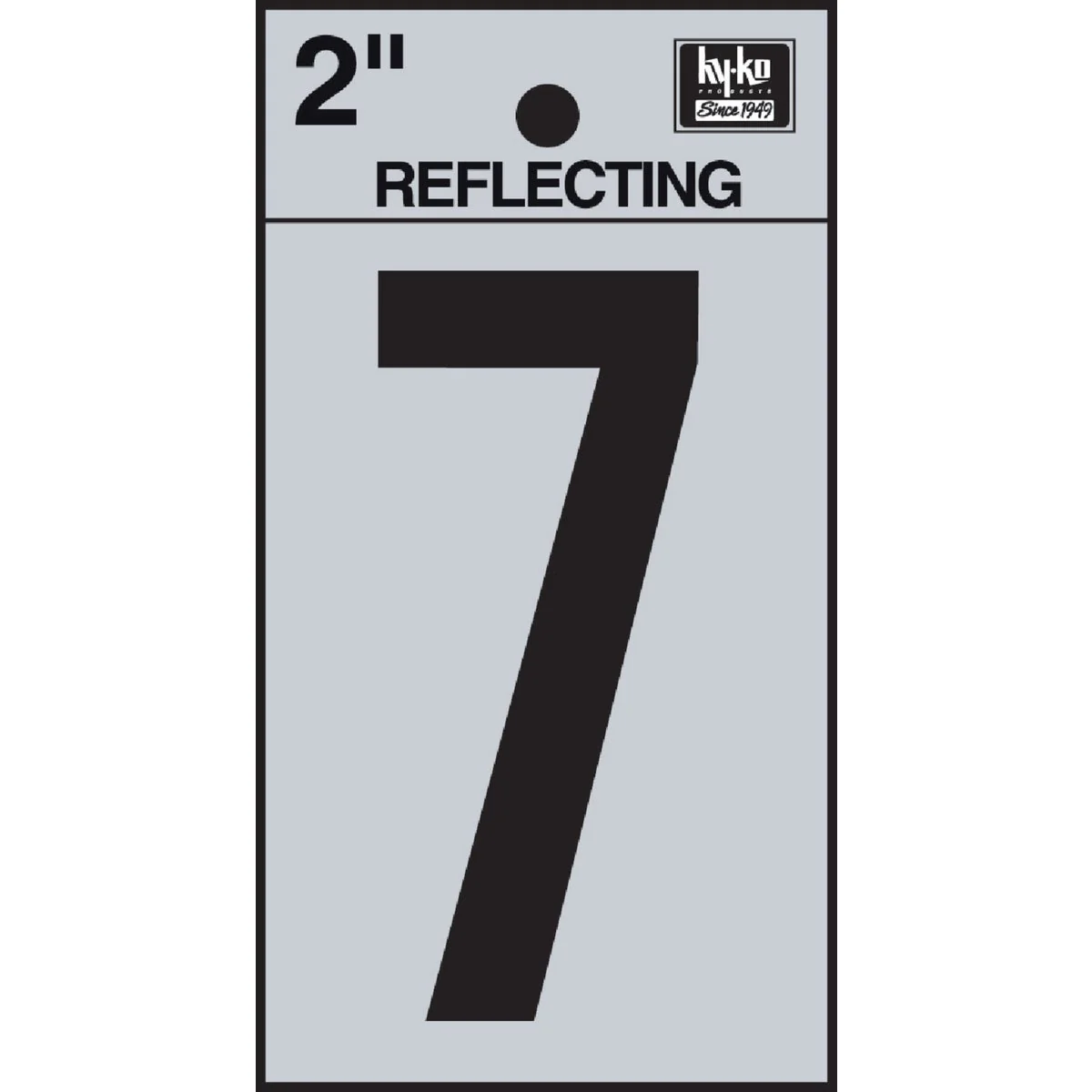 Lightweight Hy-Ko Vinyl 2 In. Reflective Adhesive Number Seven Professional