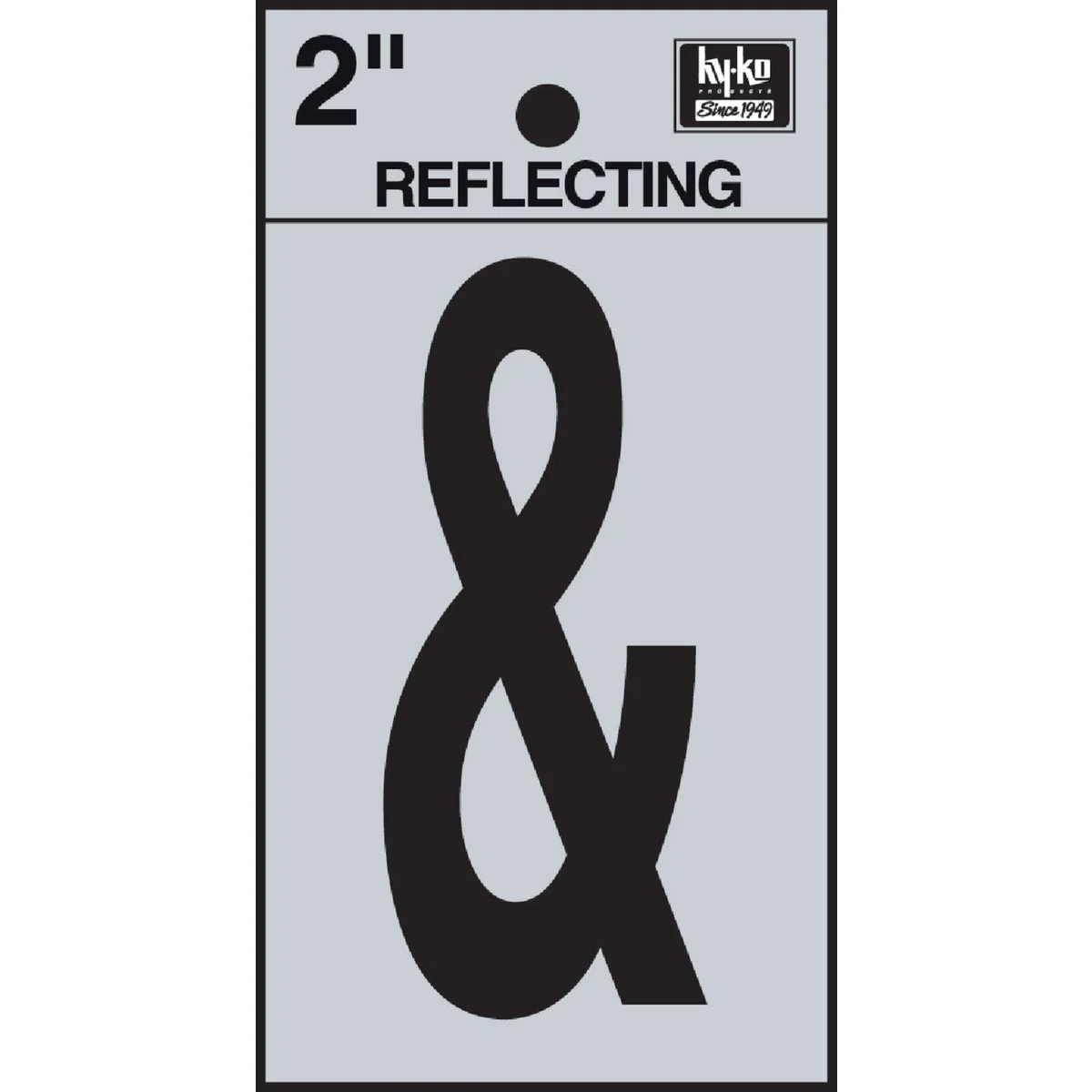 Convenient Hy-Ko 2 In. Vinyl Adhesive Symbol Ampersand Clean