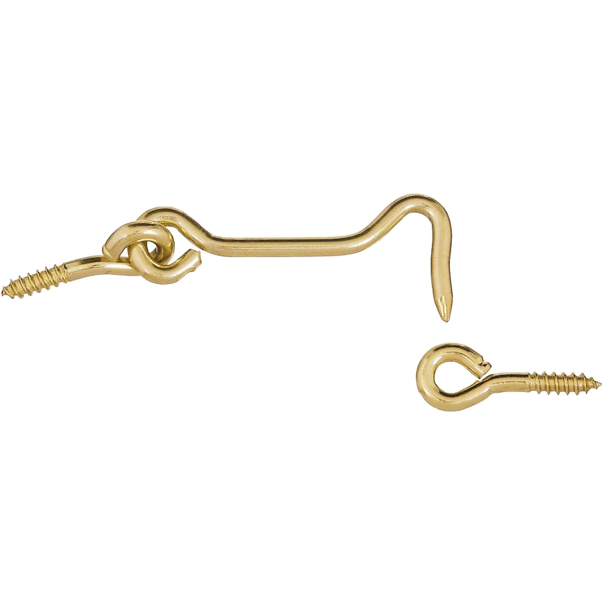 Environmentally Friendly National Solid Brass 2-1 2 In. Hook Eye Bolt Durable
