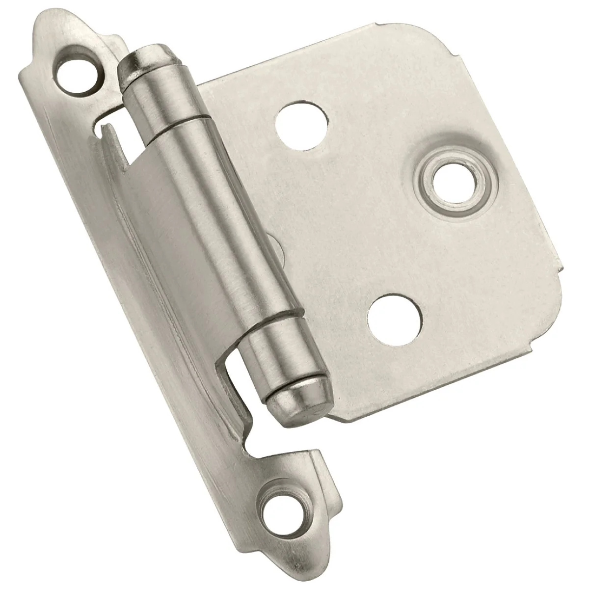 Reliable Amerock Satin Nickel Self-Closing Face Mount Overlay Hinge 2-Pack Certified