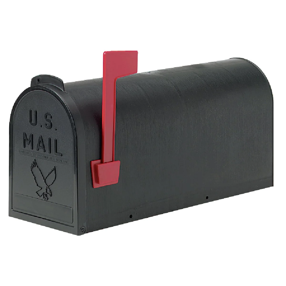 Healthy Parsons Medium Black Plastic Post Mount Mailbox Detailed
