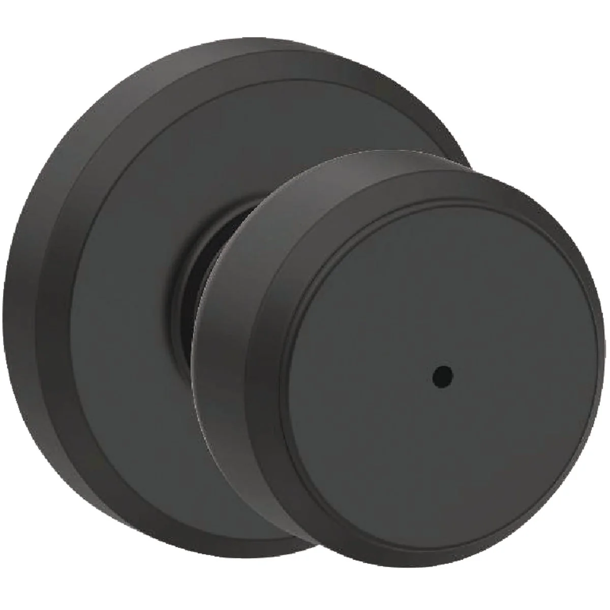Eco-Friendly Schlage Bowery Knob Matte Black Bed and Bath Lock Responsible