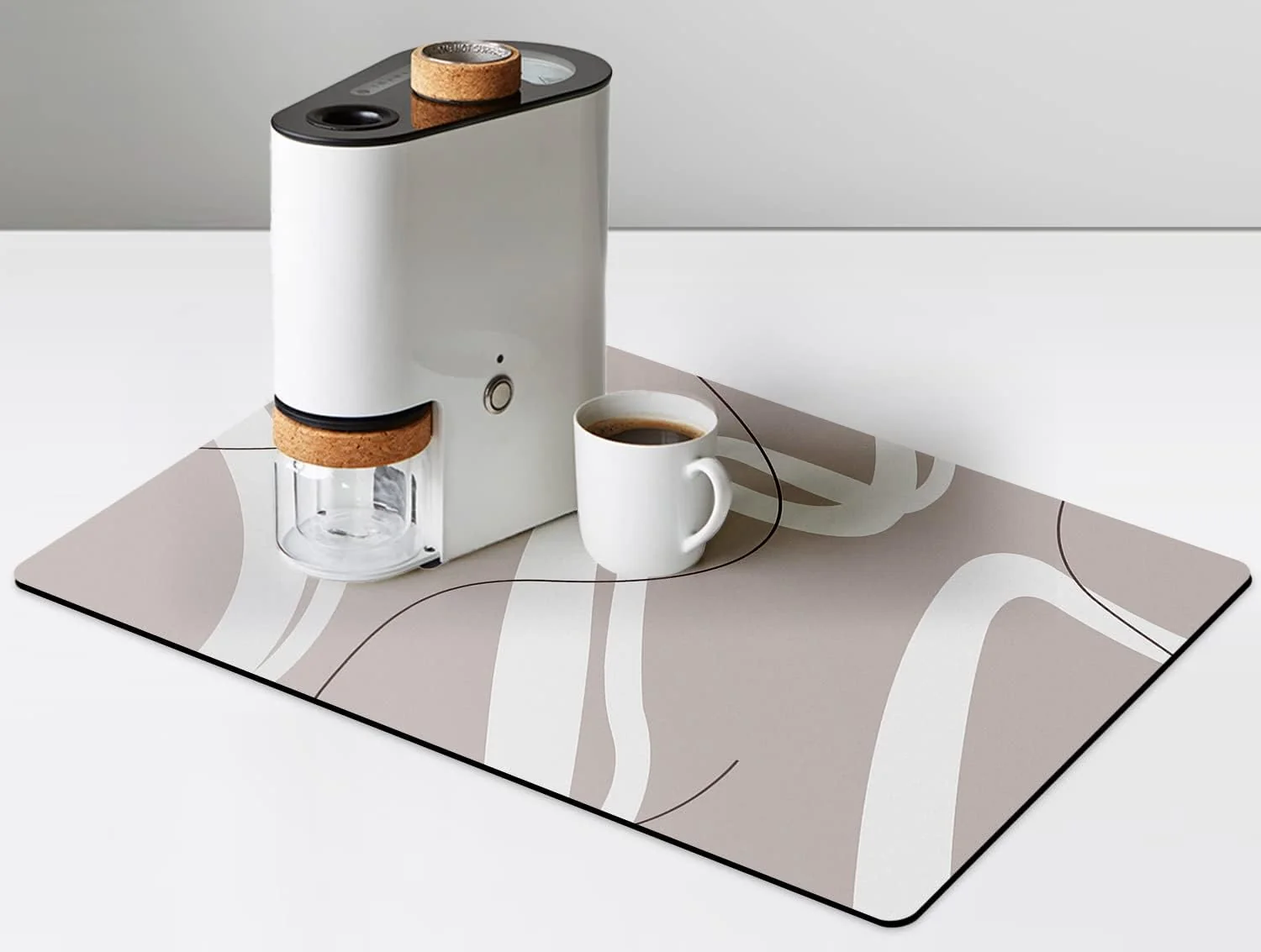 Classic Golener Bar Mat Spill Mat Counter Protector Absorbent Coffee Maker Spill Mat Under Espresso Maker rug Elegant