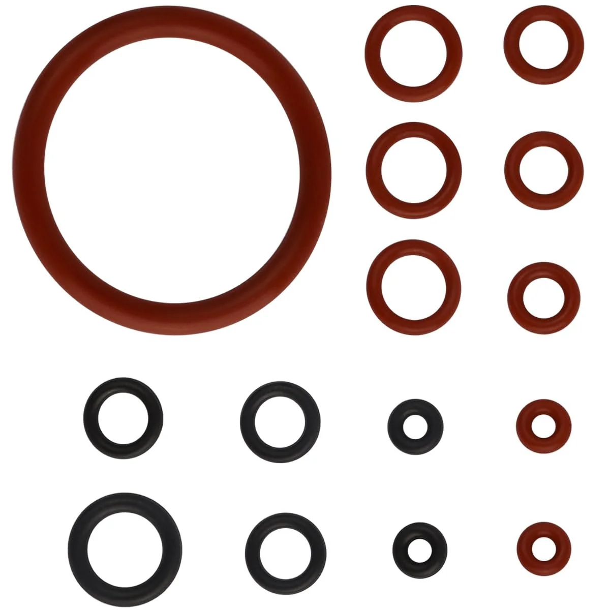 Expertly Made 60Pcs Coffee Machine O Loop Seal Kit Silicone O-Ring Seal Parts Watertight O Ring Seal Washer Gaskets for Espresso Machine Different Modern