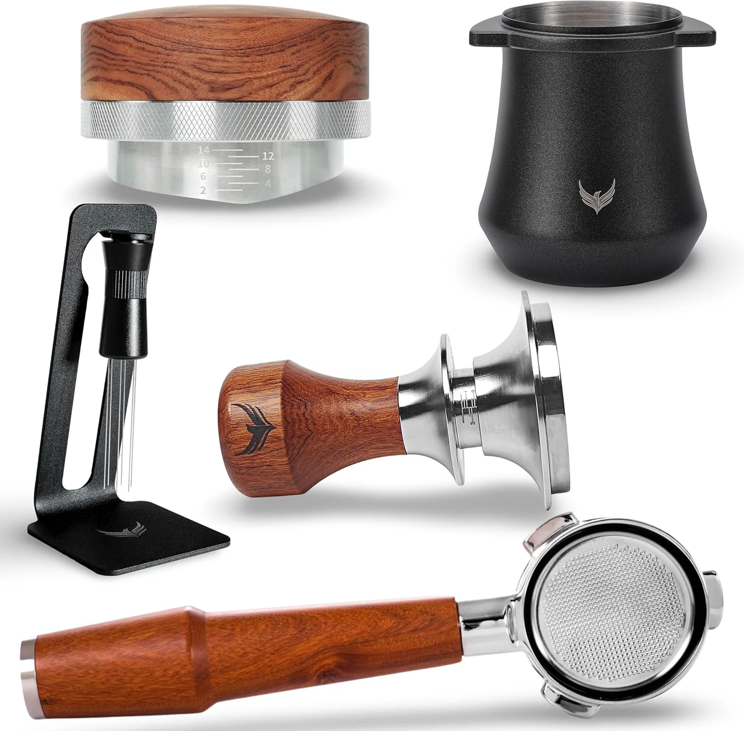 Outstanding 54mm Espresso Tool kit for Breville - 54 MM Dosing Cup Bottomless Portafilter Coffee Leveler Calibrated Tamper WDT Tool - Tamping Kit Long-Lasting