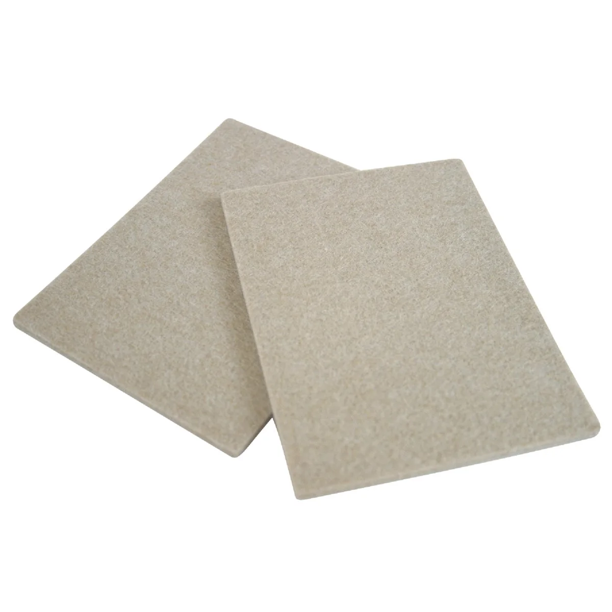 Breathable Sliders 6 In. x 4-1 2 In. Oatmeal Felt Sheet 2-Pack Certified