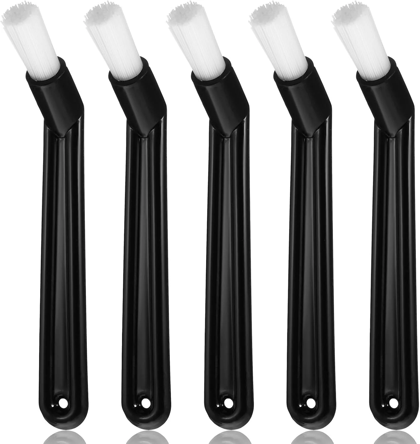 Traditional 5 PCS Espresso Machine Brush 6 Length Nylon Head Espresso Brush Coffee Cleaning Brushes Black Coffee Grinder Brushes for Cleaning Espresso-Machines Fine Crafted